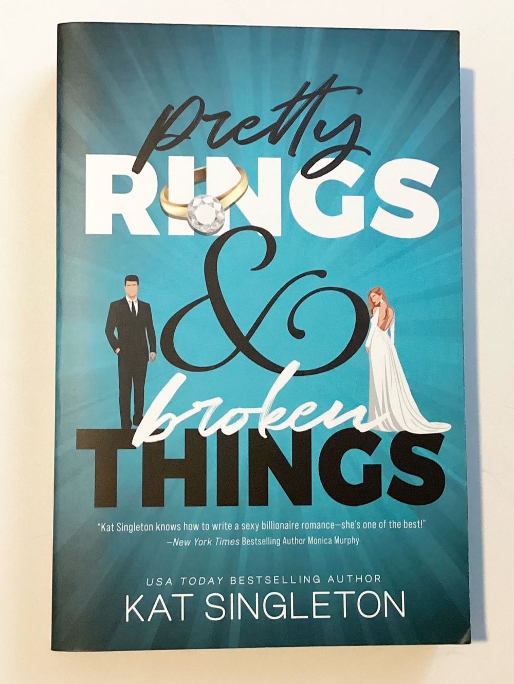 Pretty Rings & Broken Things by Kat Singleton Paperback Book Sprayed Edges